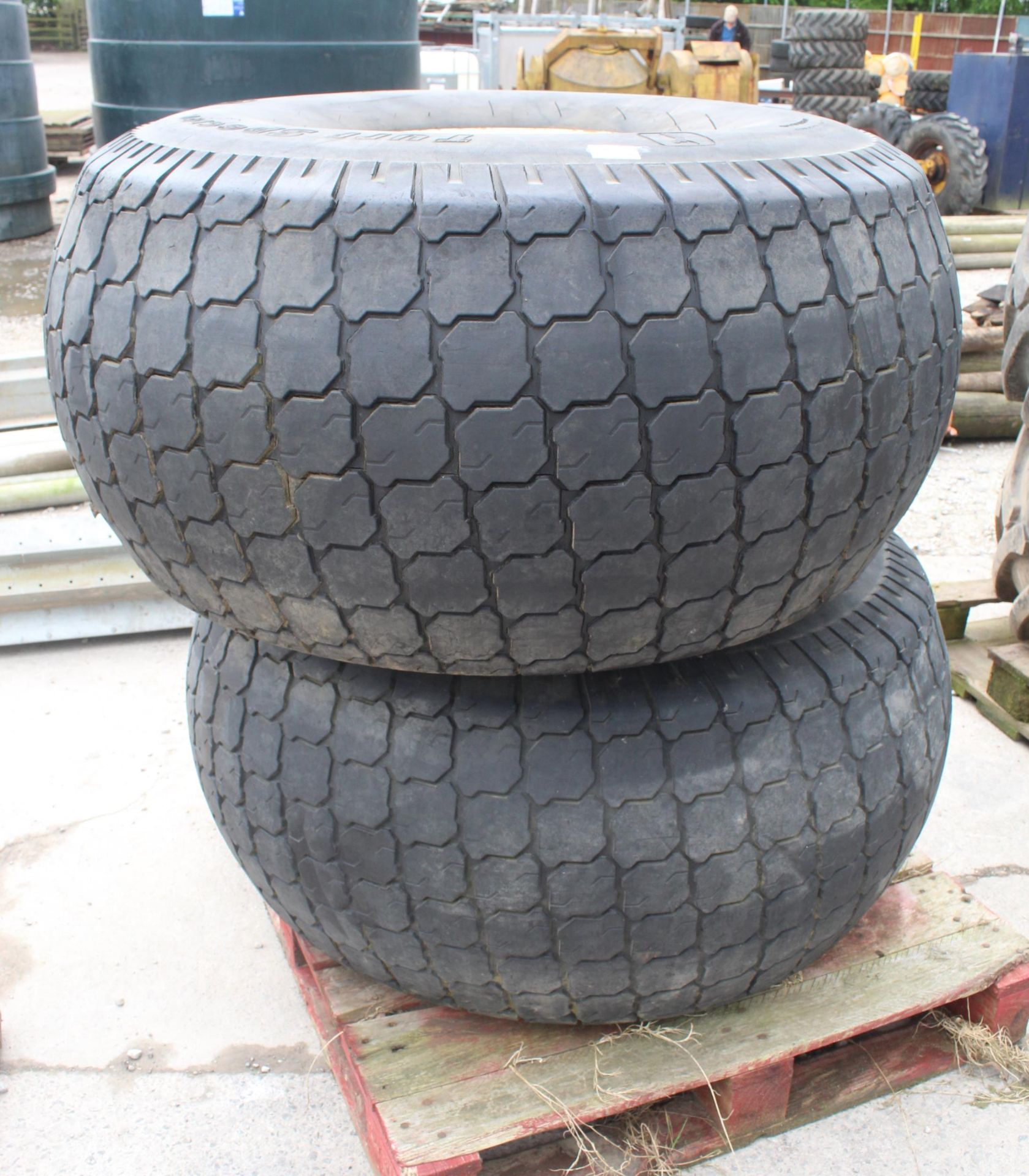 2 GRASS TYRES & WHEELS 3 12.5/ 16.1 NO VAT