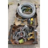 3 BOXES POWER TOOLS AND HOSE NO VAT