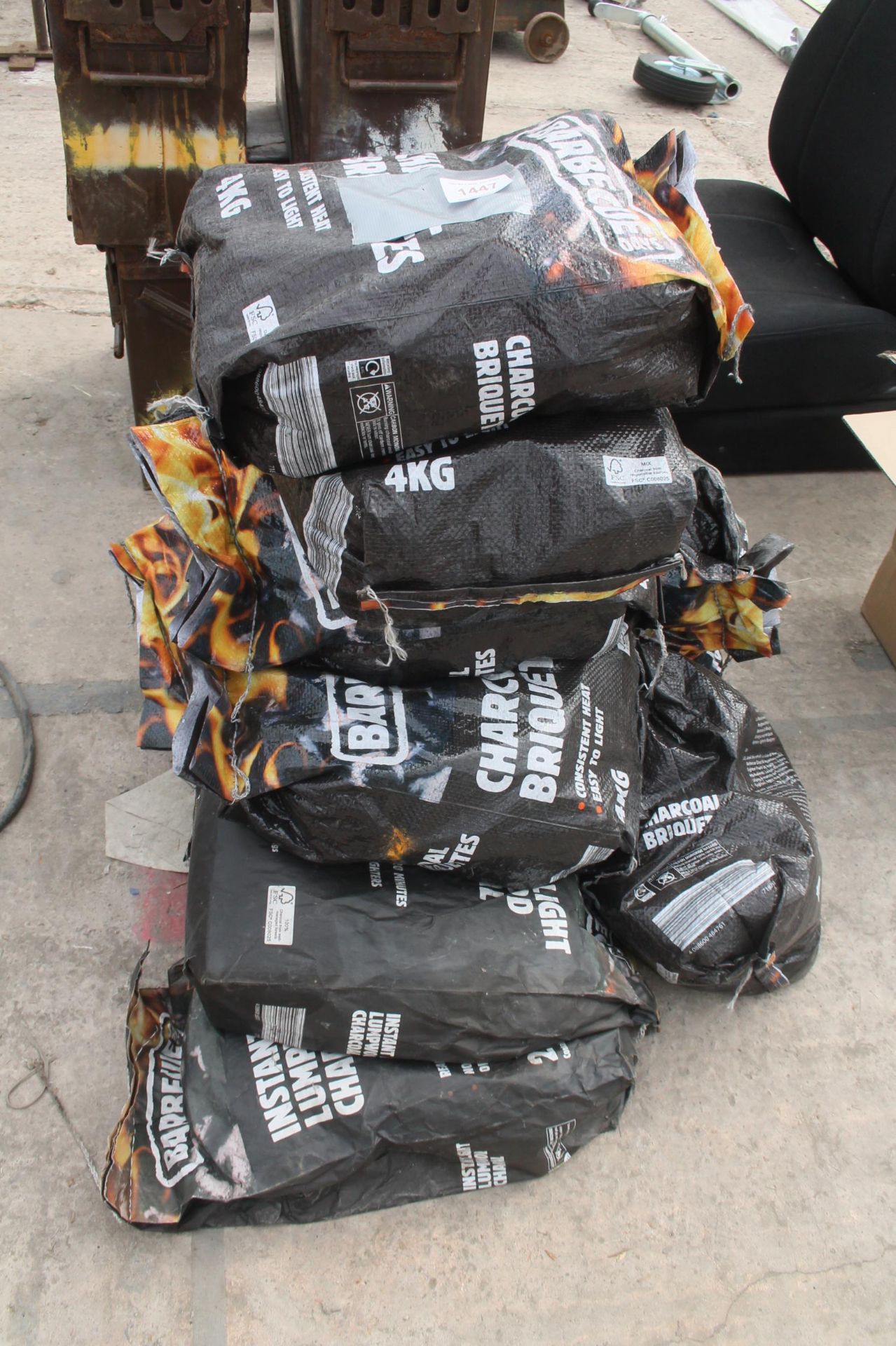 15 BAGS OF CHARCOAL + VAT