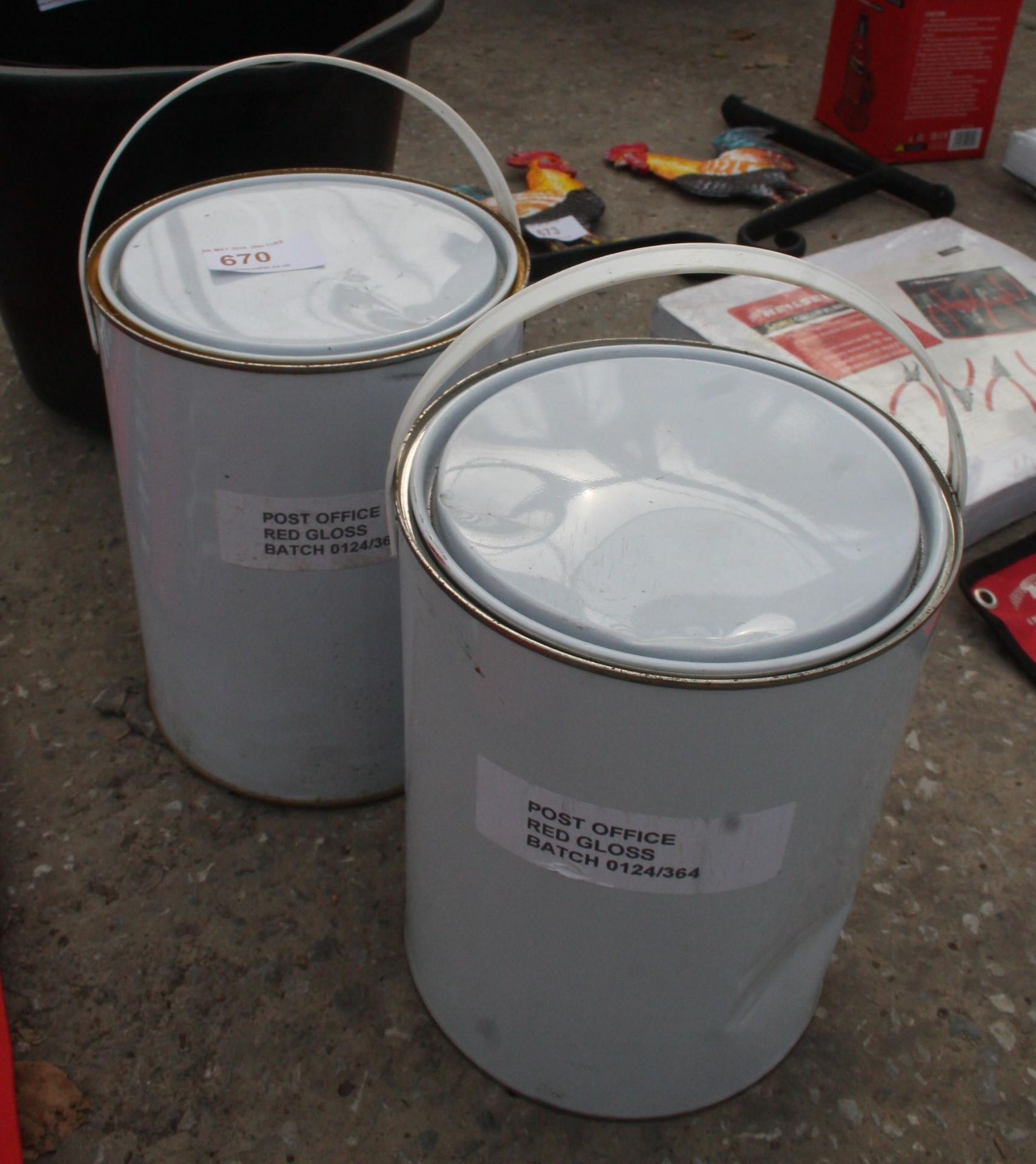 2 POST OFFICE RED PAINT 5 LTR + VAT