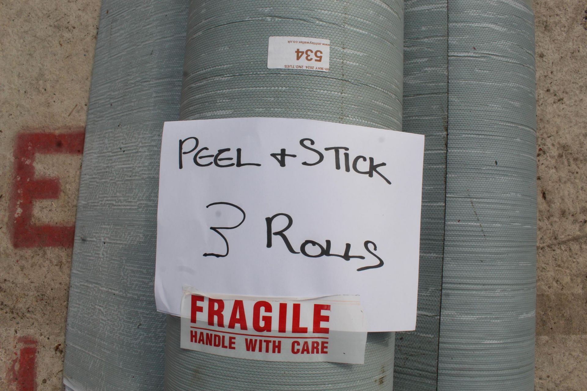 3 ROLLS OF PEEL AND STICK FELT NO VAT - Image 2 of 2