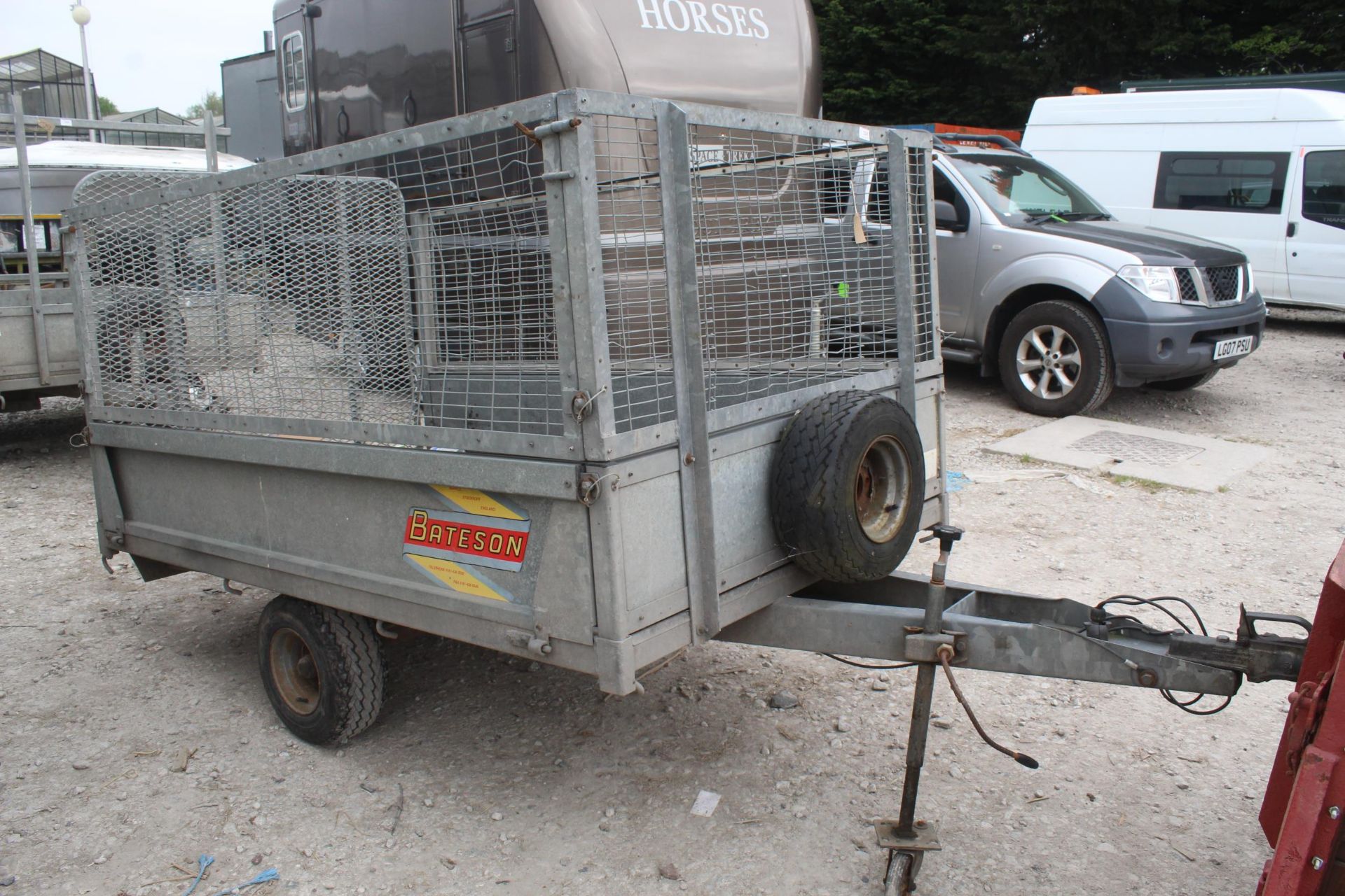 BATESON TRAILER WITH MESH SIDE NO VAT