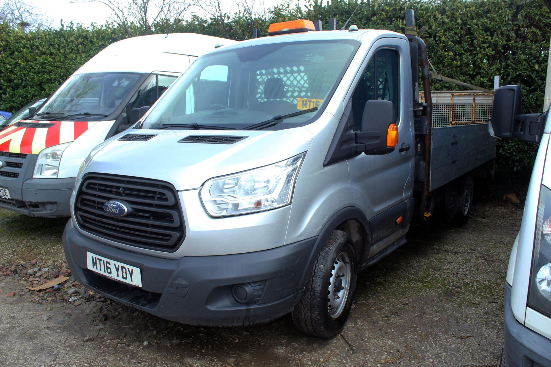 FORD TRANSIT DROP SIDE MT16YDY ONE OWNER FROM NEW DIRECT FROM A COMPANY 12 MONTHS MOT + VAT WHILST - Image 2 of 3