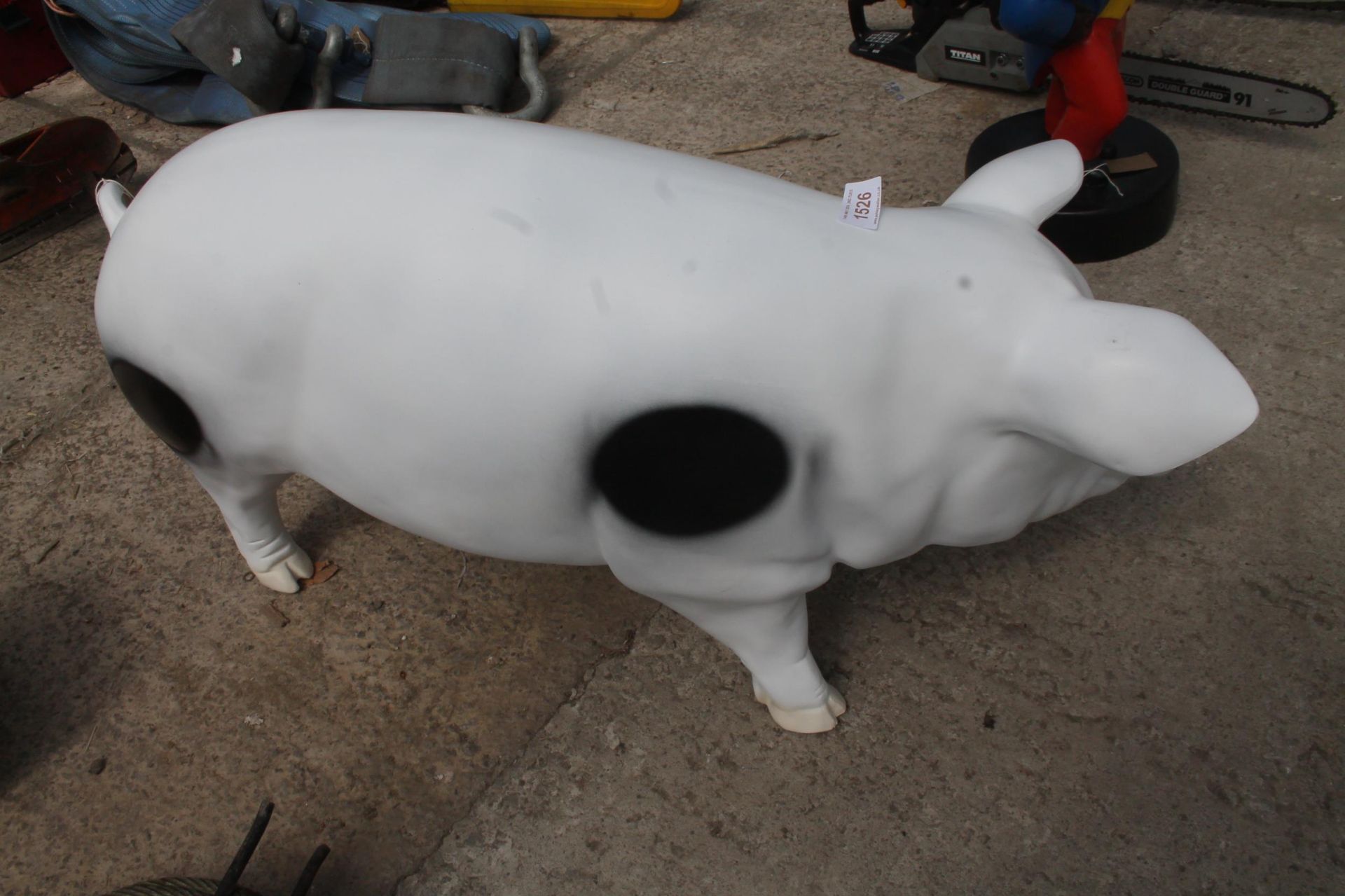 LARGE MODEL OF A GARDEN PIG NO VAT - Image 2 of 2