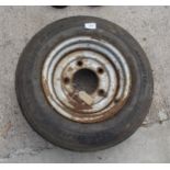 TRAILER WHEEL WITH NEW TYRE NO VAT