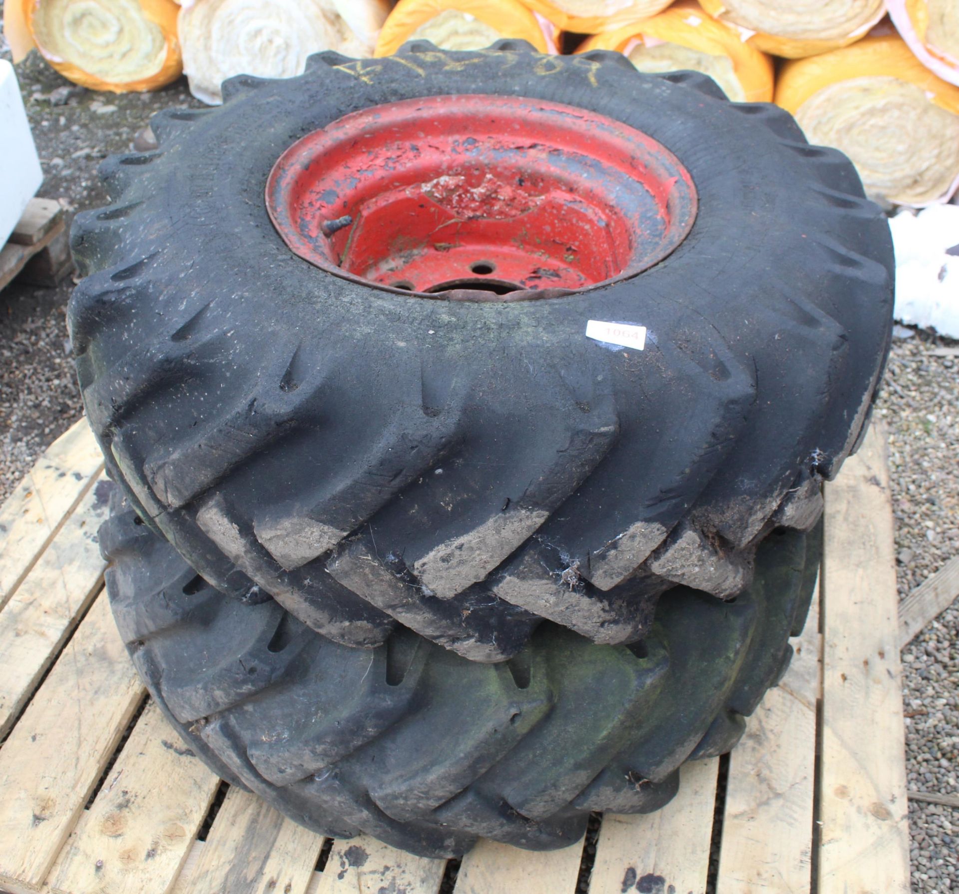 2 WHEELS AND TYRES 11.5-8-15.3 NO VAT