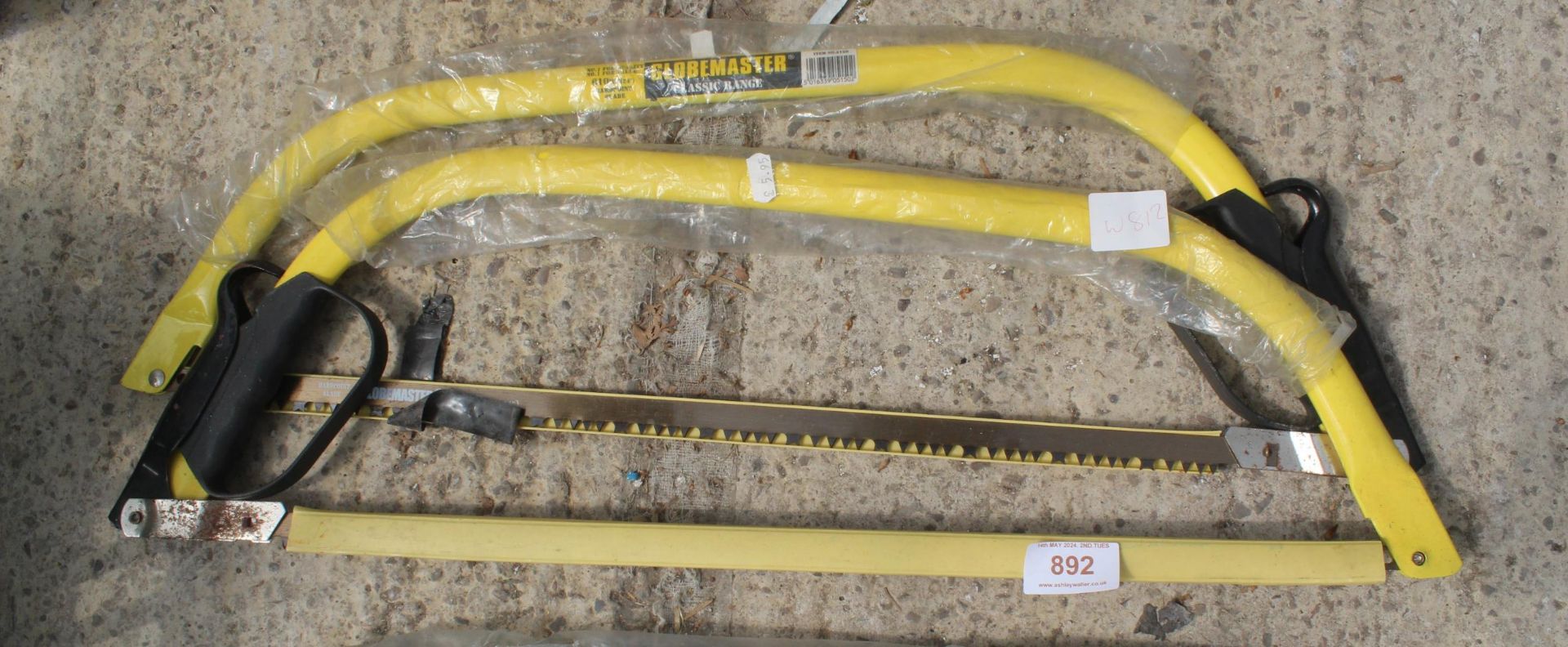 2 YELLOW GLOBEMASTER SAWS NO VAT