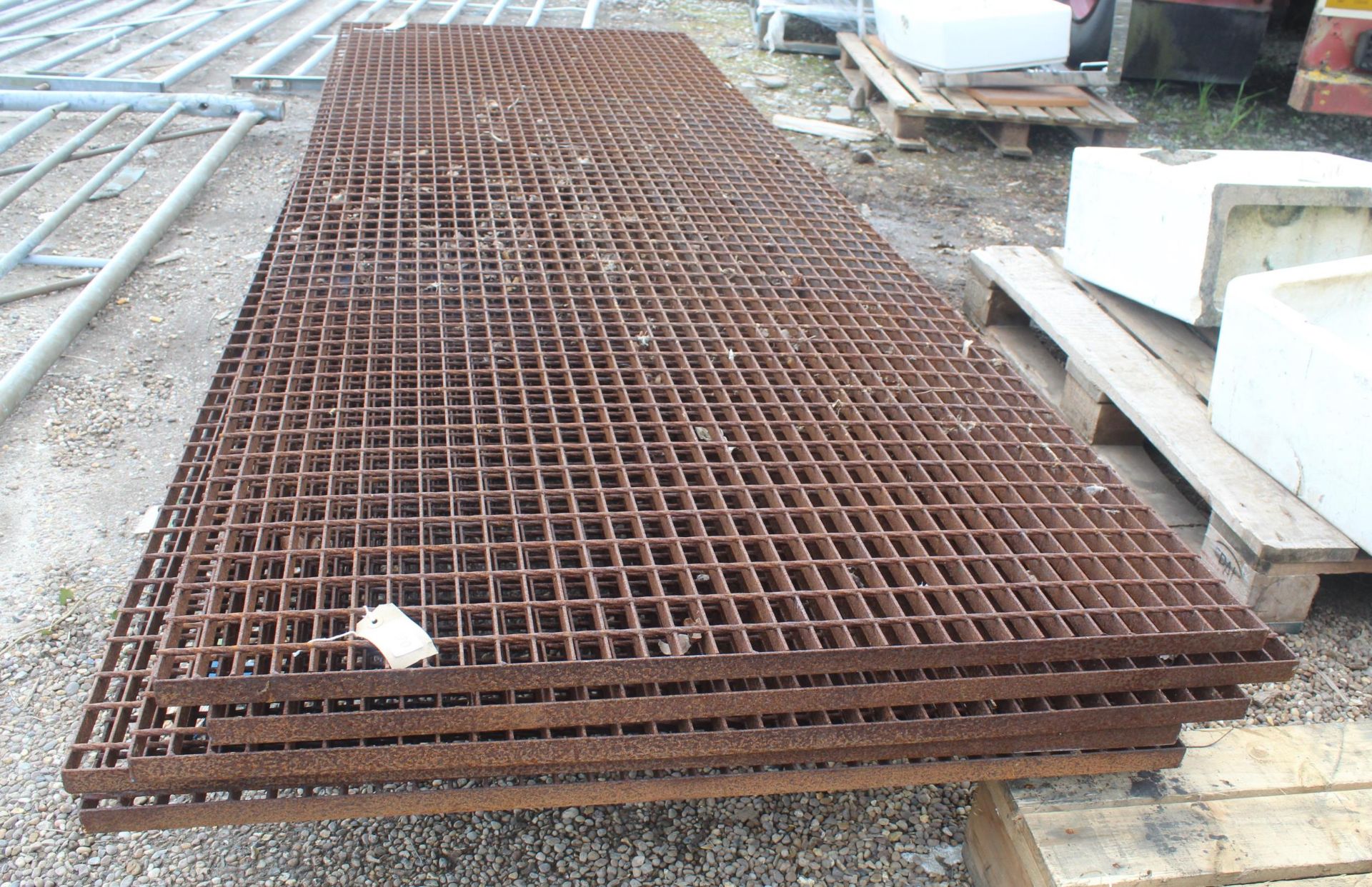 5 METAL SHEETS 9'10" X 3'3" NO VAT