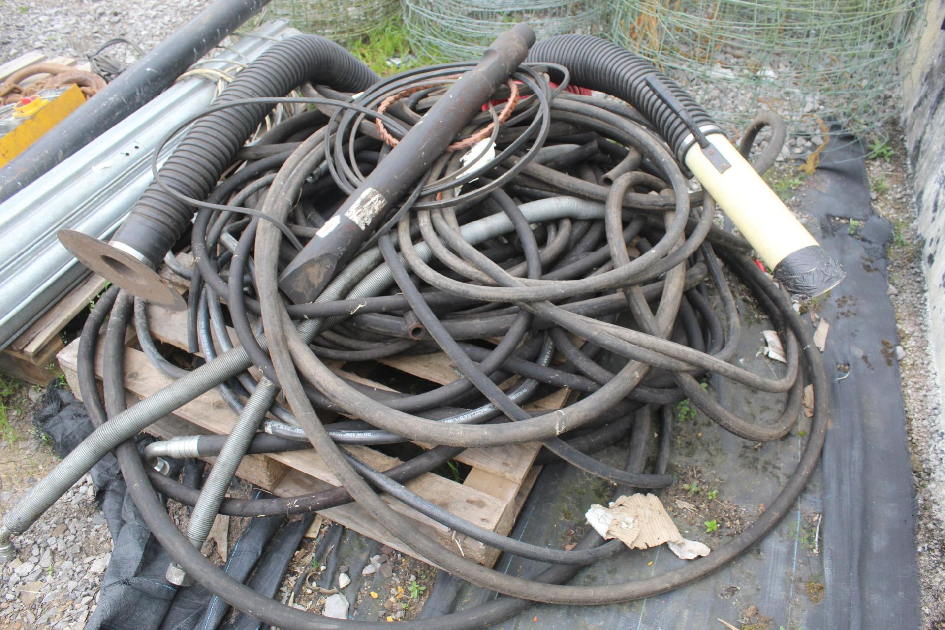 PALLET OF PIPING AND V BELTS + VAT