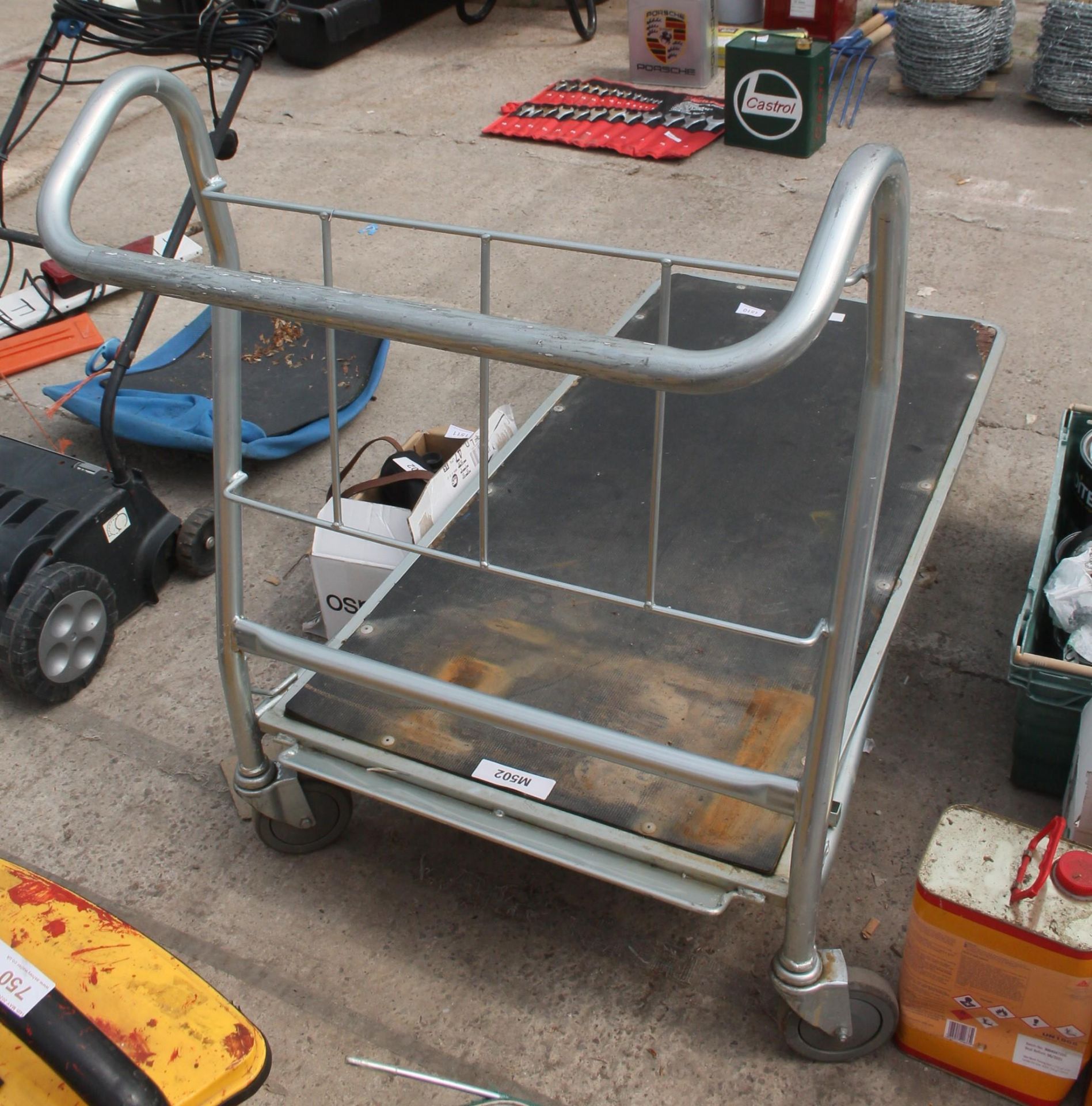 LARGE FLAT BED TROLLEY NO VAT - Image 2 of 2