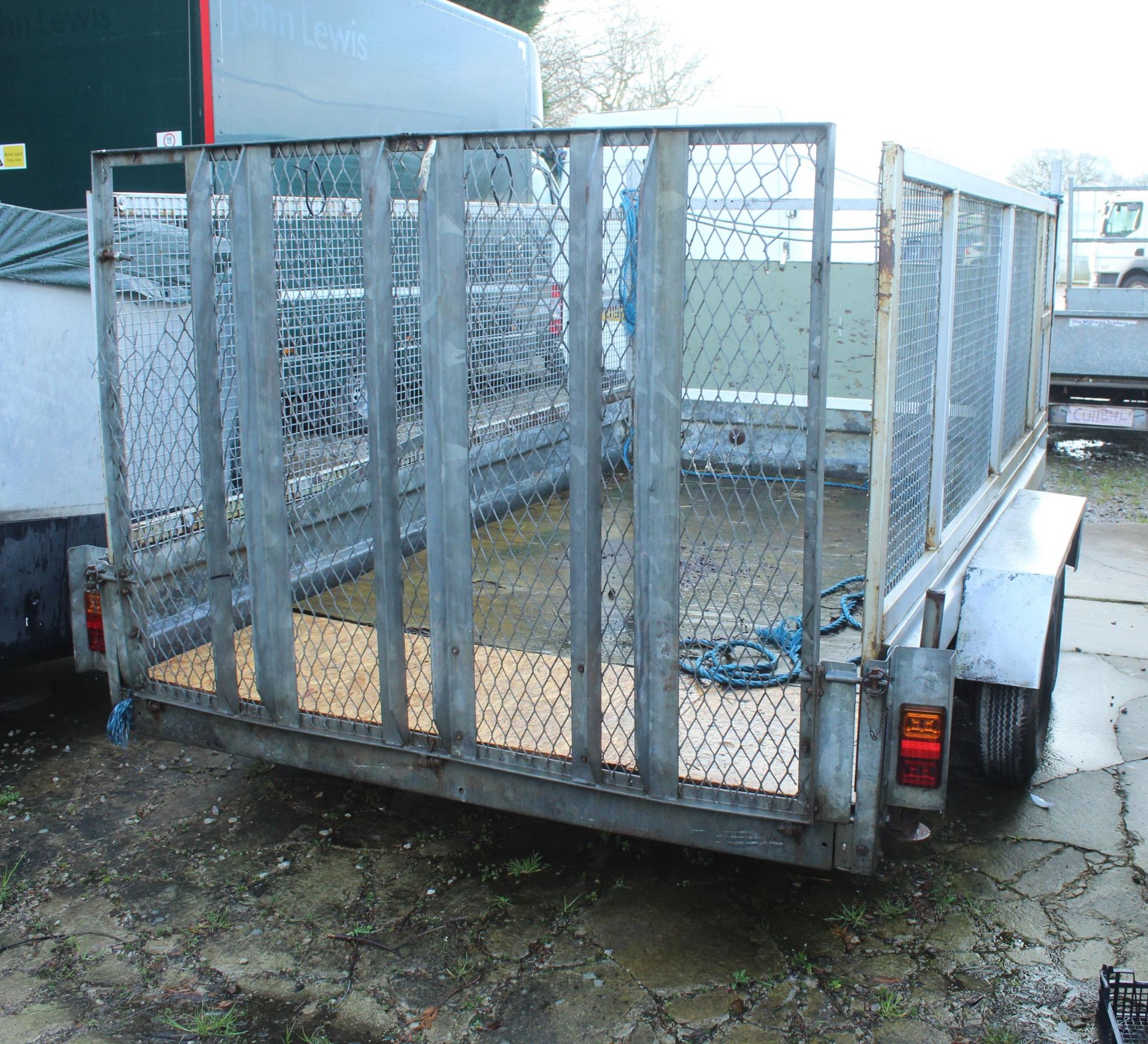 PLANT TRAILER 10'X5'6" LED LIGHTS NO VAT - Image 3 of 3