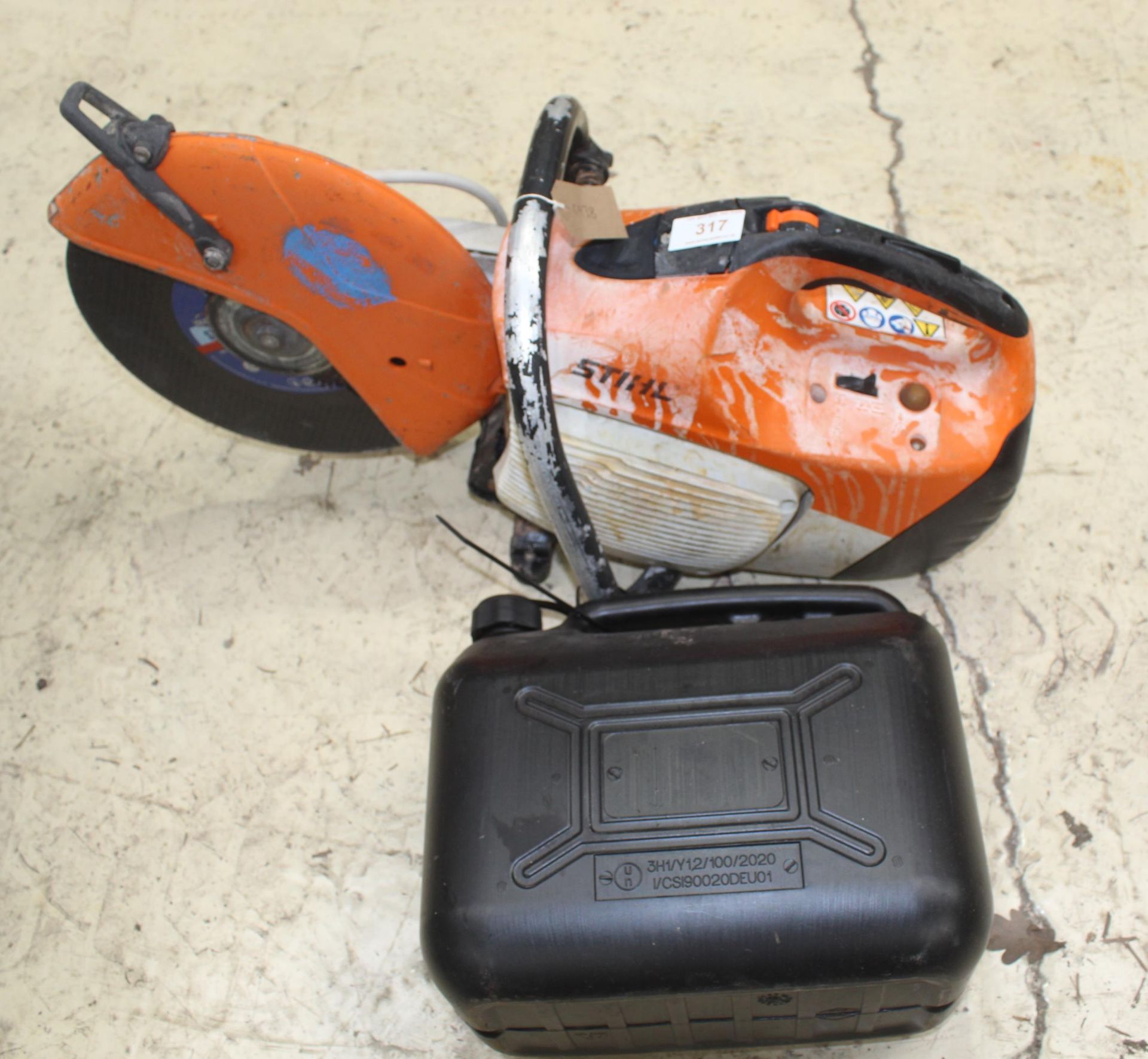 STIHL TS410 DISC CUTTER WITH PETROL CAN NO VAT