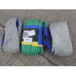 3 REELS OF ROPE NO VAT