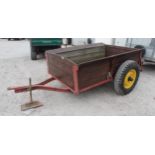 SINGLE AXLE CAR TRAILER 8' X 4' NO VAT