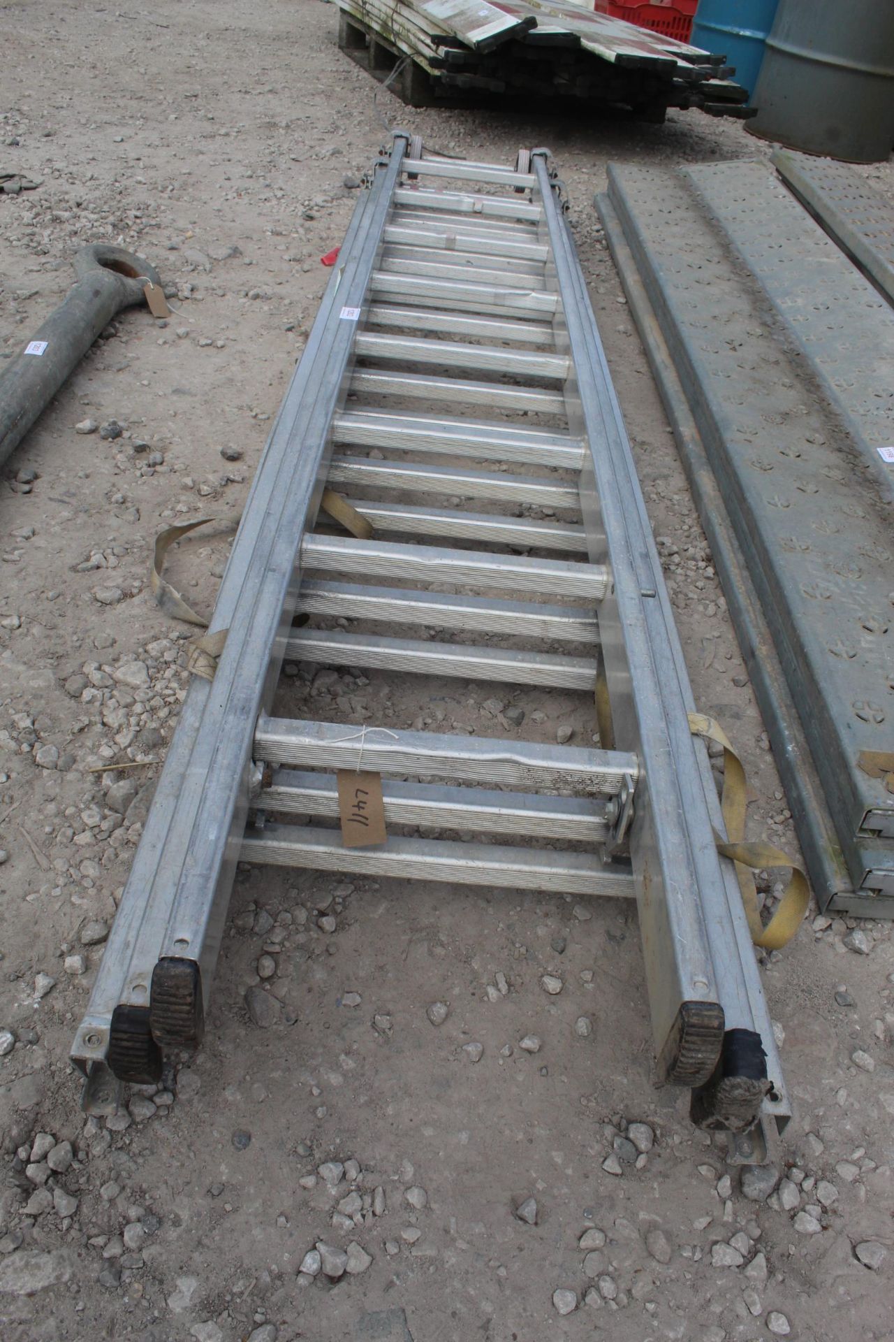 3 STAGE ALUMINIUM LADDER + VAT - Image 2 of 2