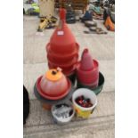 POULTRY BELL DRINKERS AND SPARES (21 ITEMS) NO VAT