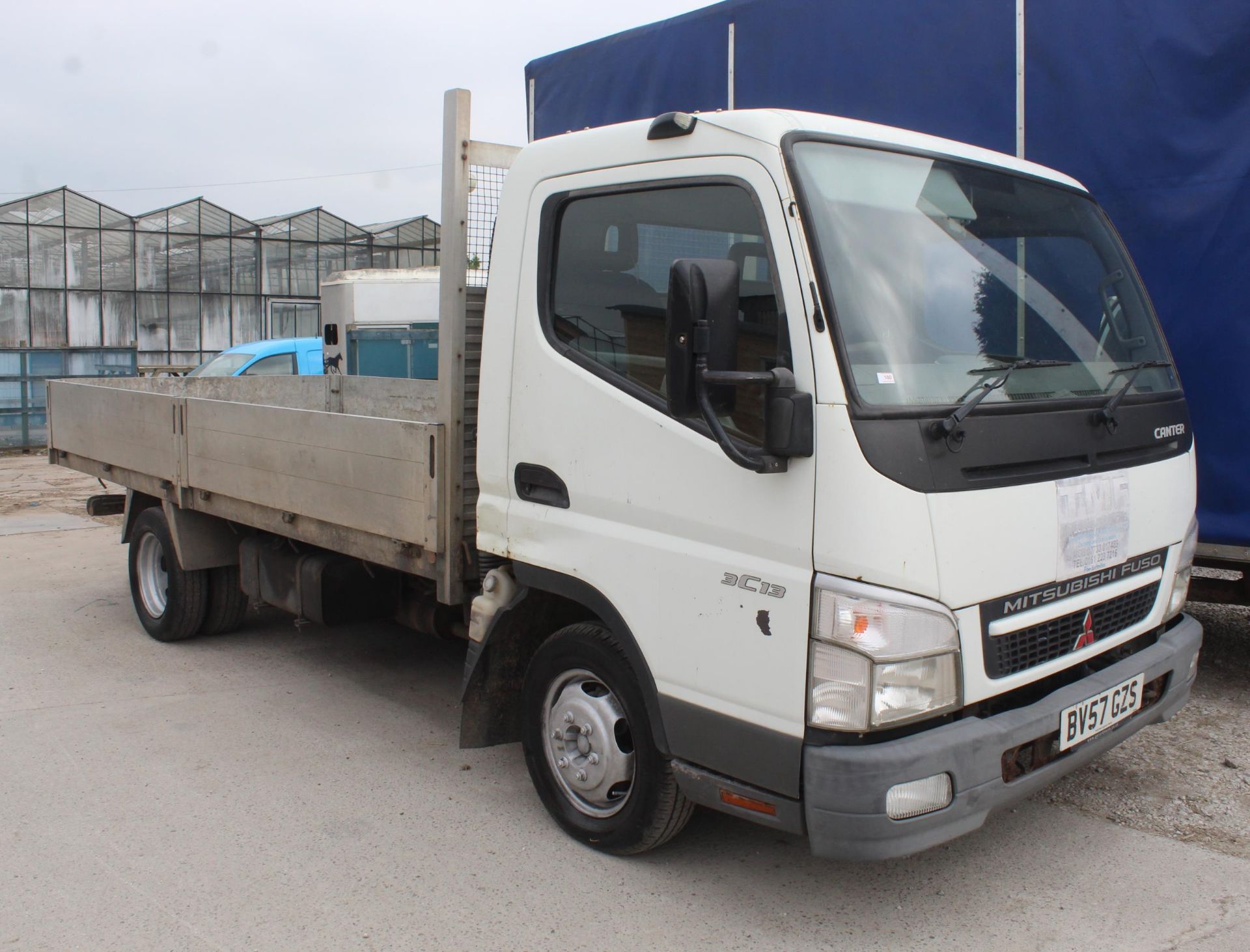 MITSUBISHI FUSO 3.5TON DROP SIDE LORRY BV57GZS 2007 FULL V5 130000 MILES NO VAT WHILST ALL