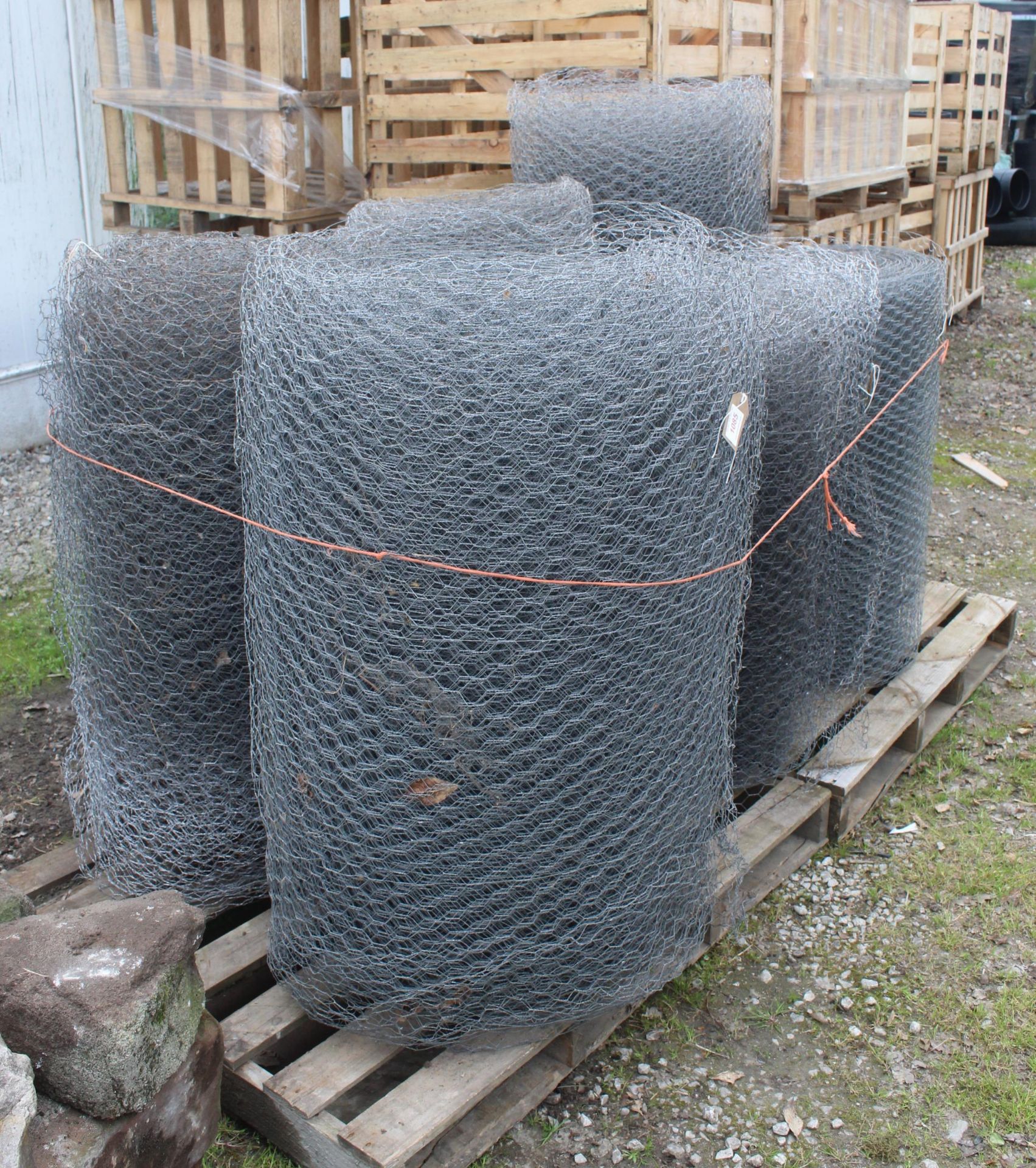 4 ROLLS OF WIRE NETTING 30" HIGH X 4" MESH AND 1 ROLL 36" HIGH X 4" MESH NO VAT