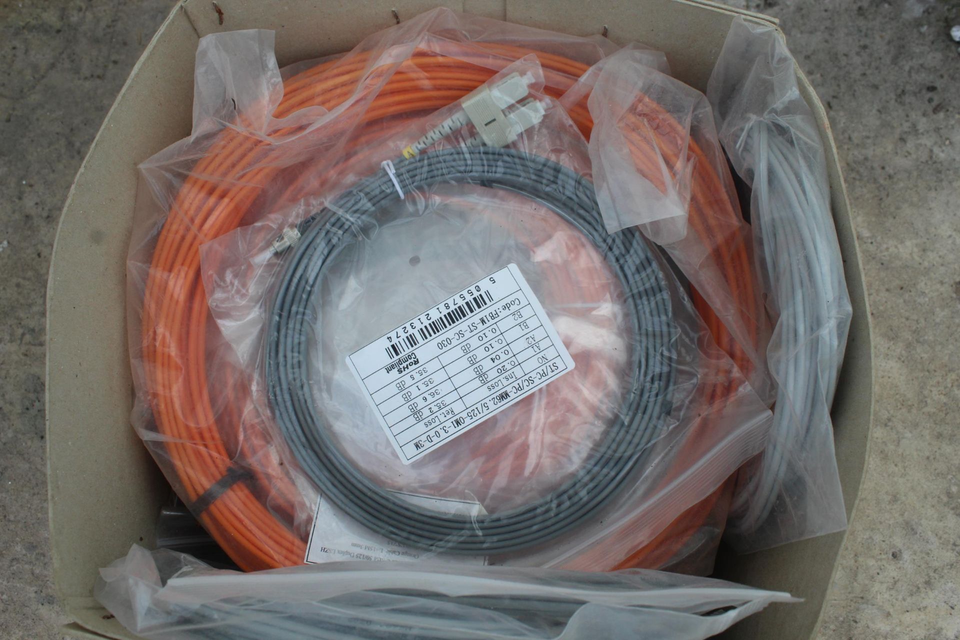 BOX OF FIBER OPTIC CABLES + VAT - Image 2 of 2