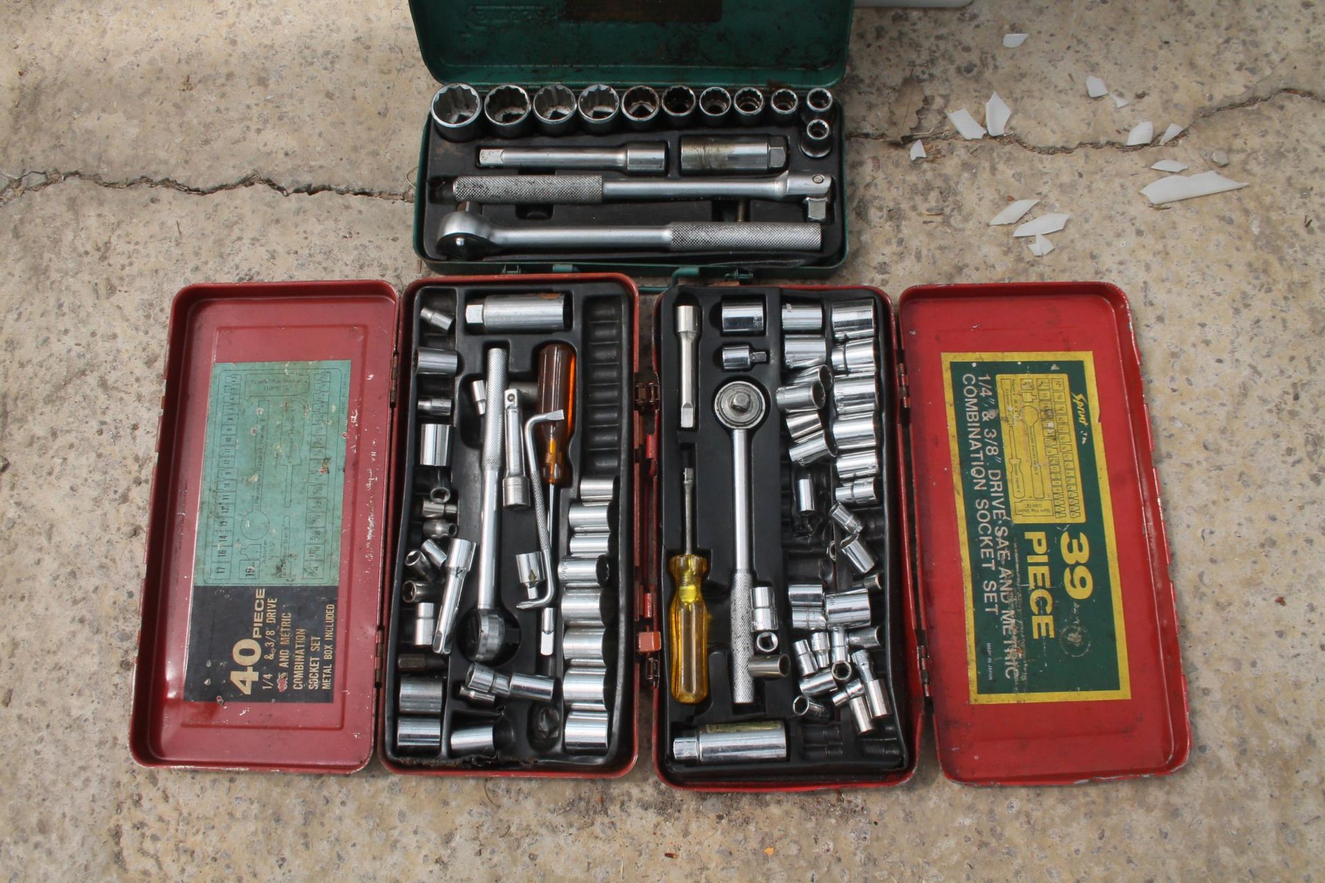 3 SOCKET SETS NO VAT