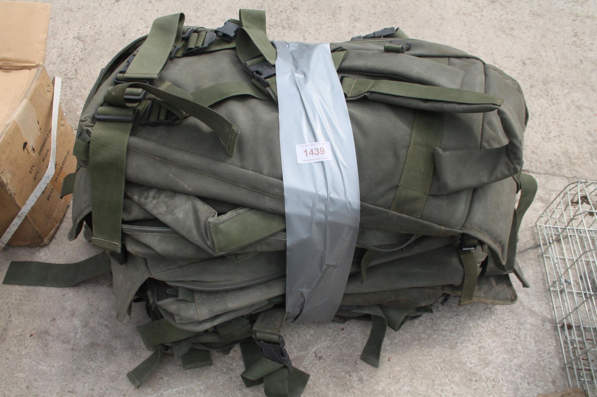 10 MILITARY RUCK SACKS + VAT