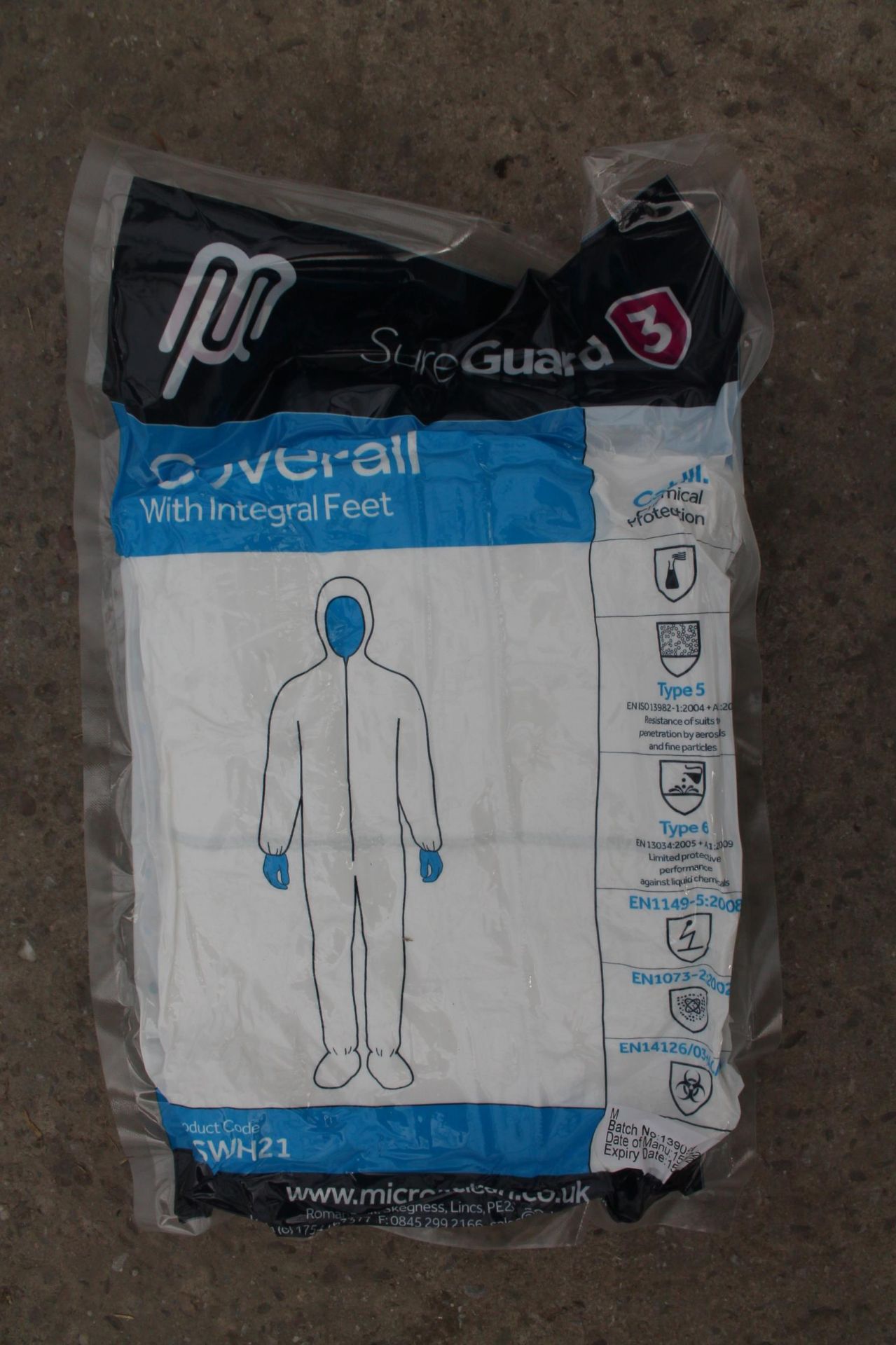 4 BOXES OF DISPOSABLE OVERALLS NO VAT - Image 2 of 2