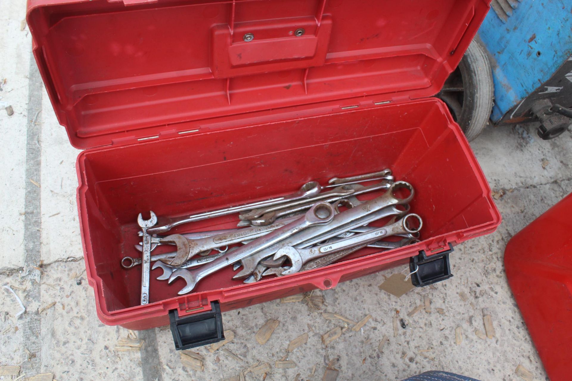 TOOL BOX AND SPANNERS NO VAT