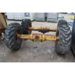 2 AXLES AND WHEELS NO VAT