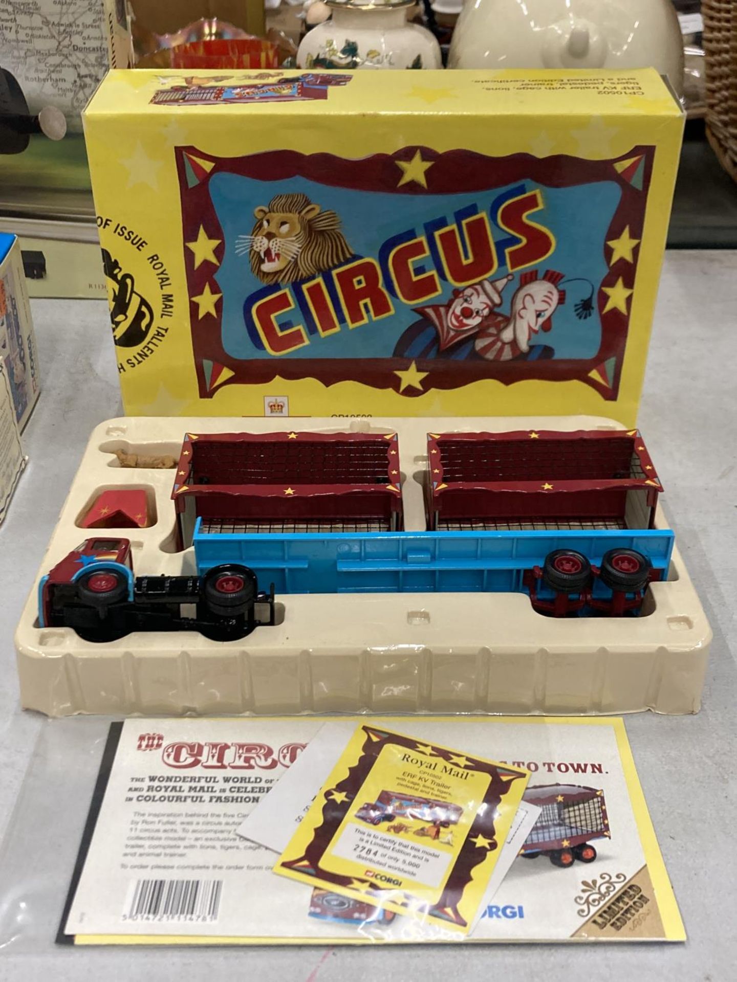 A BOXED CORGI CP10502 LIMITED EDITION CIRCUS TRAILER MADE EXCLUSIVELY FOR ROYAL MAIL