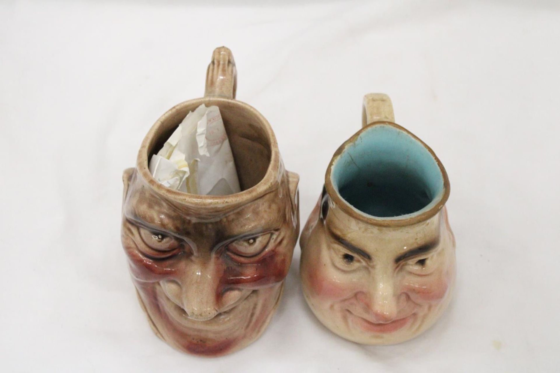 TWO VINTAGE TOBY JUGS TO INCLUDE A SARREGUEMINES - Image 7 of 7