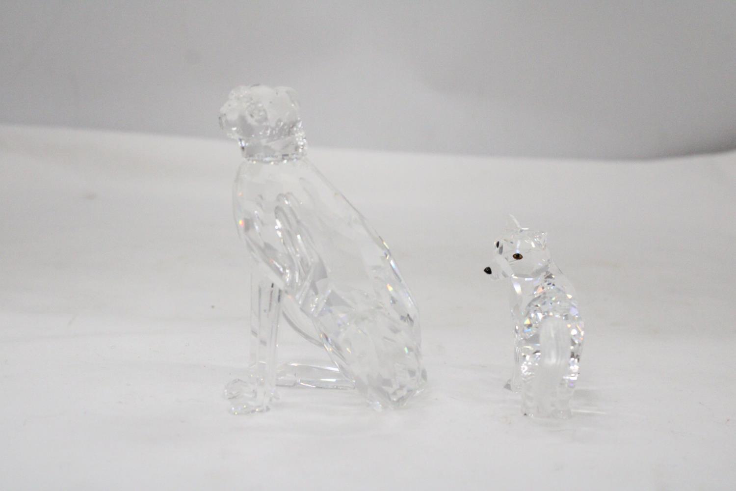 A SWAROVSKI CRYSTAL WOLF PLUS A SWAROVSKI CHEETAH - Image 2 of 7