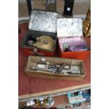 A VINTAGE CAMPING STOVE, METHOLATED SPIRITS AND ACCESSORIES ETC