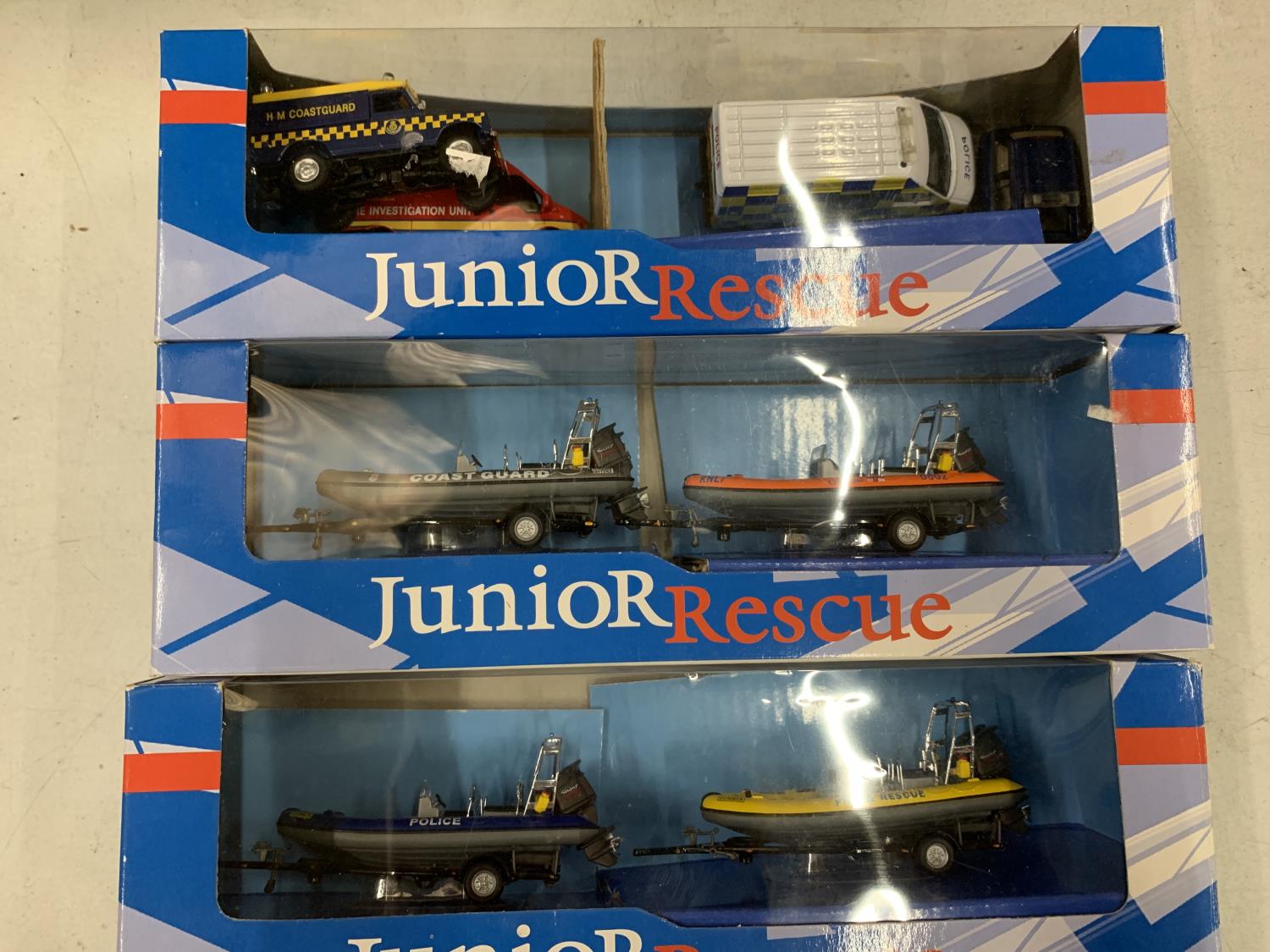 SEVEN BOXES WITH VARIOUS RESCUE VEHICLES AND SETS - Image 2 of 4