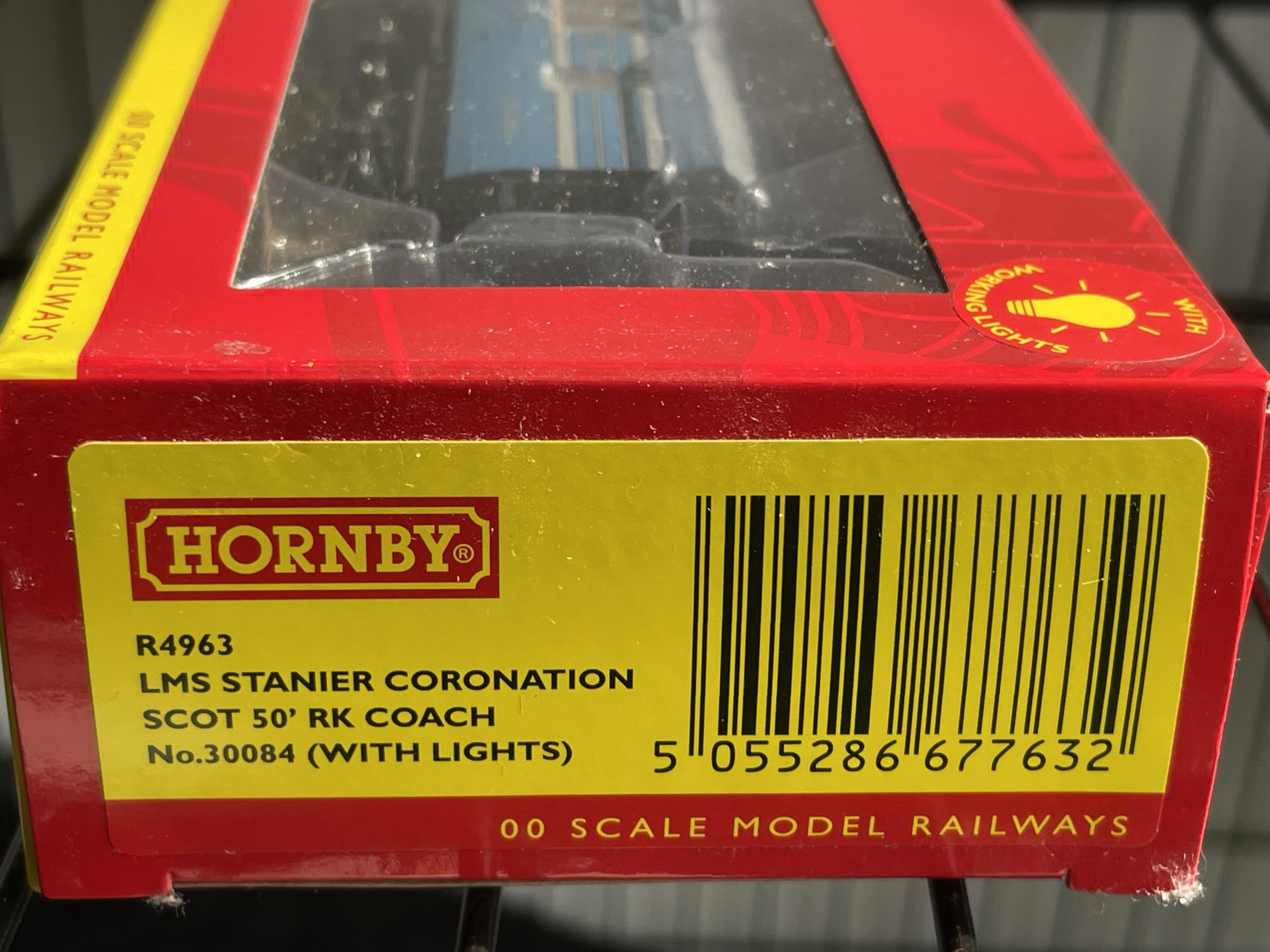 THREE BOXED HORNBY 00 GAUGE CARRIAGES TO INCLUDE A BRAKE STANDARD OPEN, AN LMS STANIER CORONATION - Image 3 of 7