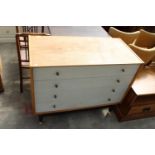 A RETRO TEAK G.PLAN E.GOMME CHEST OF THREE DRAWERS, 38" WIDE