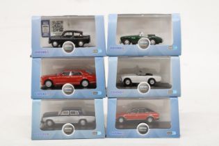 SIX VARIOUS AS NEW AND BOXED OXFORD AUTOMOBILE COMPANY VEHICLES