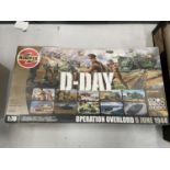 A BOXED AIRFIX D-DAY OPERATION OVERLORD 6 JUNE 1944 MODEL KIT 1:76 SCALE