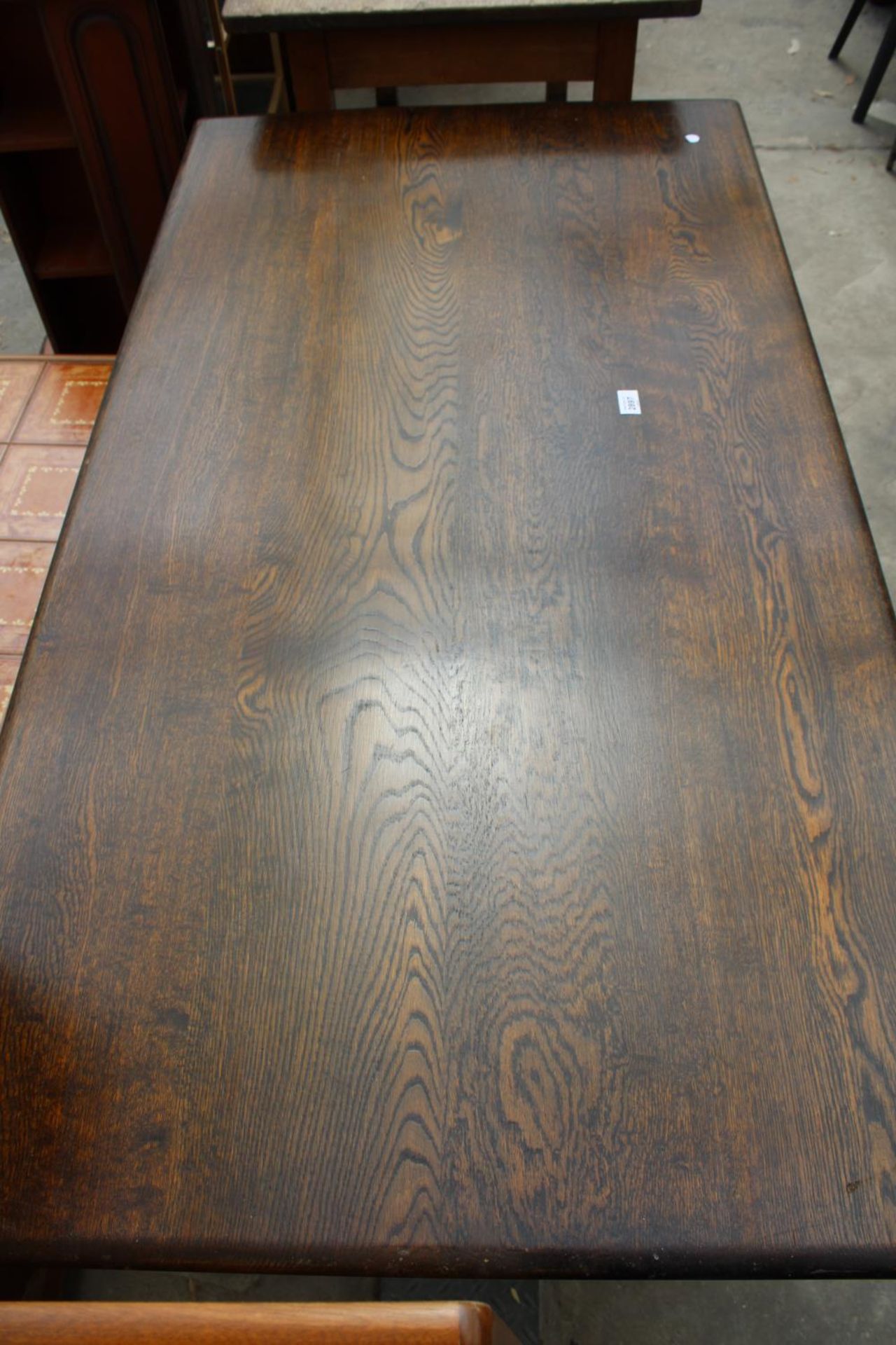 AN ERCOL STYLE REFECTORY TABLE, 60" X 32" - Image 3 of 3