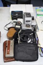 A MIXED LOT OF ELECTRICALS TO INCLUDE A NOKIA PHONE, CANON DIGITAL CAMERA, A BOXED GARMIN GOLF