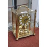 A BRASS ANNIVERSARY CLOCK