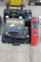 NINE VARIOUS EMPTY TOOL CASES TO INCLUDE HILTI AND DEWALT ETC