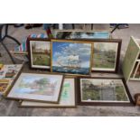 AN ASSORTMENT OF FRAMED PRINTS AND PICTURES