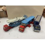 THREE CORGI MODEL WAGONS FOR RESTORATION