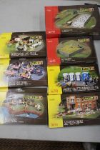 SEVEN BOXED FALLER TRAIN SET LANDSCAPING KITS