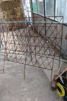 TWO LARGE DECORAGTIVE PLANT CLIMBING FRAMES