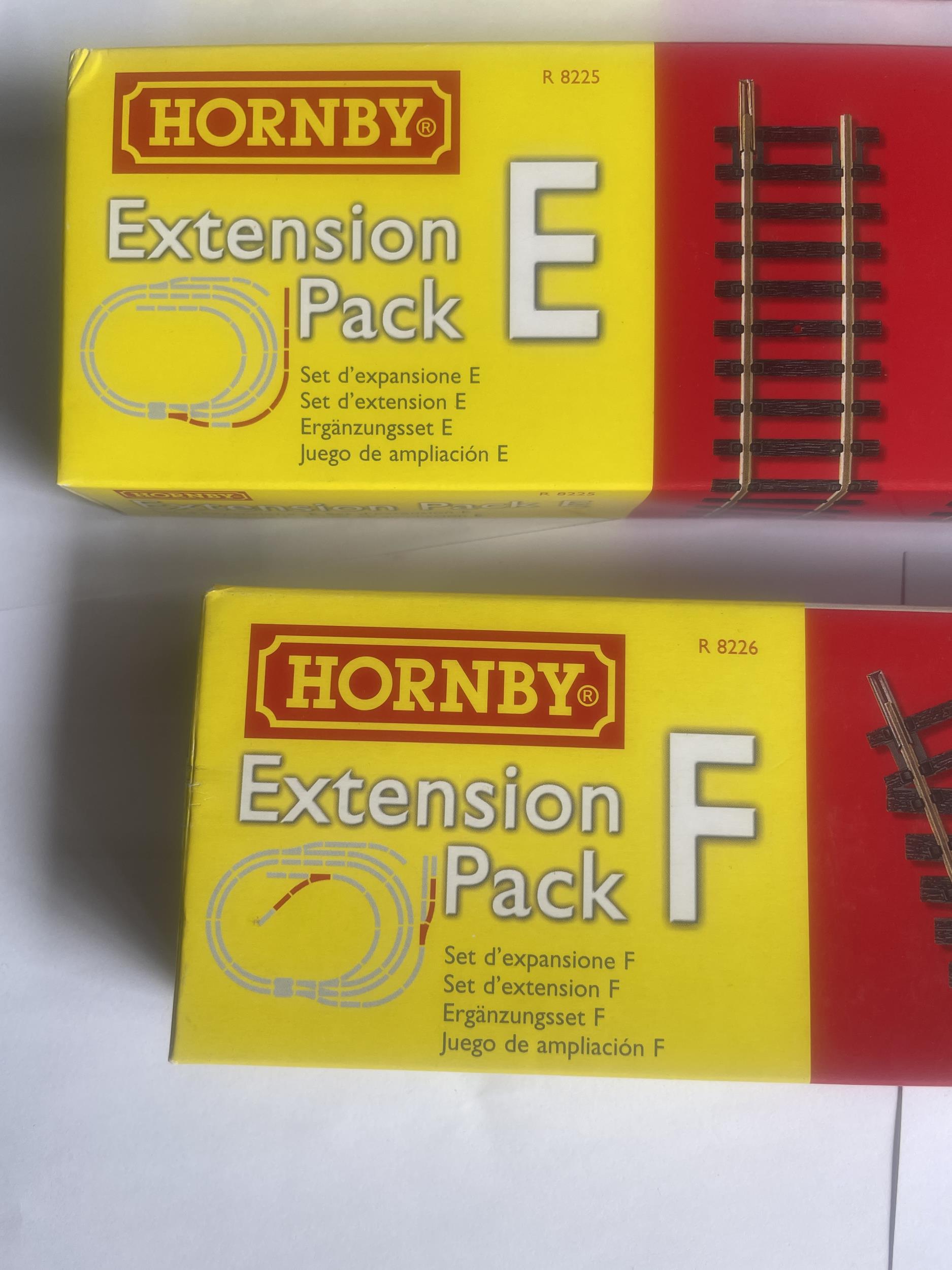 FIVE BOXED HORNBY 00 GAUGE TRACK EXTENSION PACKS TO INCLUDE A,B,C,E AND F - Image 3 of 3
