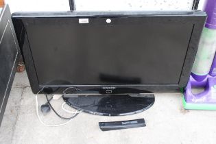 A SAMSUNG 32" TELEVISION WITH REMOTE CONTROL