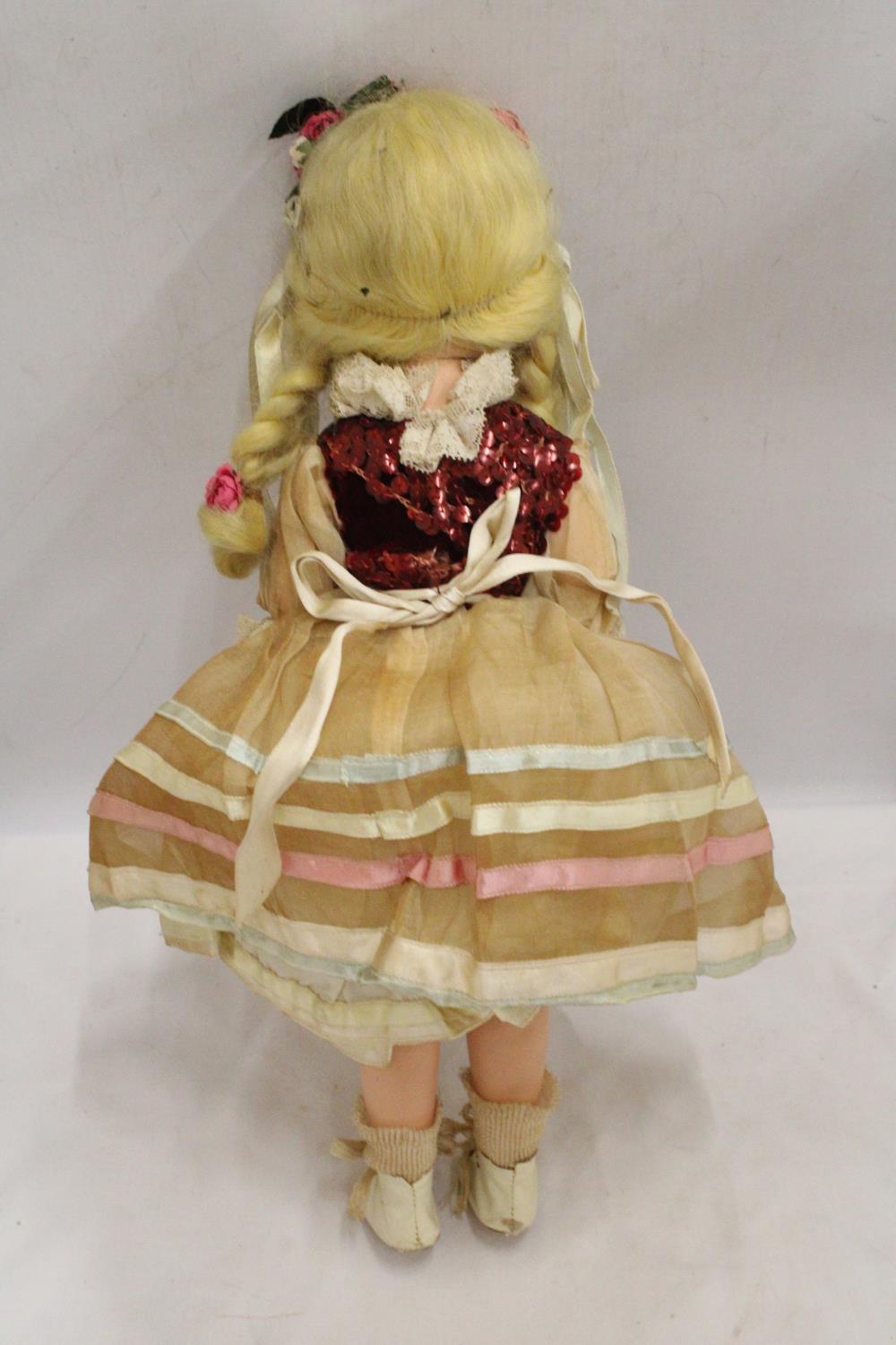 A VINTAGE DOLL WITH ORIGINAL COSTUME AND SLEEPY EYES - Image 3 of 3