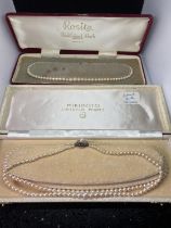 TWO SETS OF PEARLs IN A PRESENTATION BOX