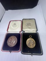 TWO MEDALS EACH IN A BOX